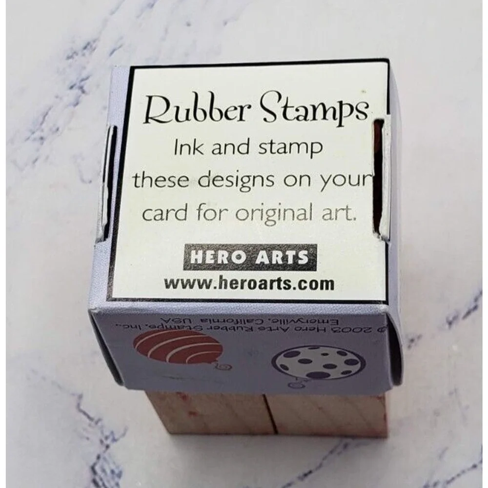 Hero Arts Little Ornaments Set Of 4 Wooden Rubber Stamps LL879